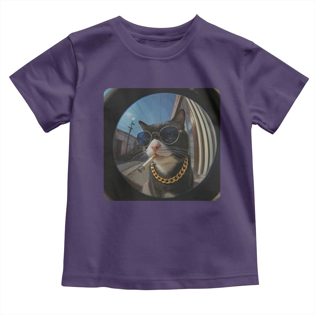 Smoking Cat Toddler T Shirt Meme Funny Cool Kitten - Wonder Print Shop