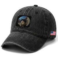 Smoking Cat Washed Cotton Baseball Cap Meme Funny Cool Kitten