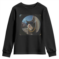 Smoking Cat Youth Sweatshirt Meme Funny Cool Kitten - Wonder Print Shop