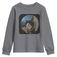 Smoking Cat Youth Sweatshirt Meme Funny Cool Kitten - Wonder Print Shop