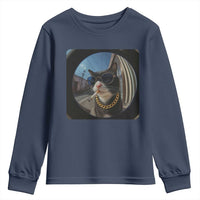 Smoking Cat Youth Sweatshirt Meme Funny Cool Kitten - Wonder Print Shop