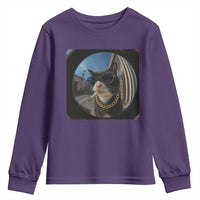 Smoking Cat Youth Sweatshirt Meme Funny Cool Kitten - Wonder Print Shop