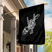 Rock N Roll Garden Flag Skeleton Hand Playing Guitar Heavy Metal Music - Wonder Print Shop