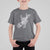 Rock N Roll T Shirt For Kid Skeleton Hand Playing Guitar Heavy Metal Music - Wonder Print Shop