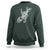 Rock N Roll Sweatshirt Skeleton Hand Playing Guitar Heavy Metal Music - Wonder Print Shop