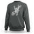 Rock N Roll Sweatshirt Skeleton Hand Playing Guitar Heavy Metal Music - Wonder Print Shop