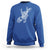 Rock N Roll Sweatshirt Skeleton Hand Playing Guitar Heavy Metal Music - Wonder Print Shop