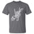 Rock N Roll T Shirt Skeleton Hand Playing Guitar Heavy Metal Music - Wonder Print Shop