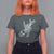 Rock N Roll T Shirt For Women Skeleton Hand Playing Guitar Heavy Metal Music - Wonder Print Shop