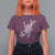 Rock N Roll T Shirt For Women Skeleton Hand Playing Guitar Heavy Metal Music - Wonder Print Shop