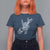 Rock N Roll T Shirt For Women Skeleton Hand Playing Guitar Heavy Metal Music - Wonder Print Shop
