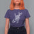 Rock N Roll T Shirt For Women Skeleton Hand Playing Guitar Heavy Metal Music - Wonder Print Shop