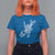Rock N Roll T Shirt For Women Skeleton Hand Playing Guitar Heavy Metal Music - Wonder Print Shop