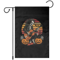 Halloween Rock Garden Flag Skeleton Playing Guitar Rock And Roll - Wonder Print Shop