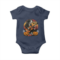 Halloween Rock Baby Onesie Skeleton Playing Guitar Rock And Roll - Wonder Print Shop