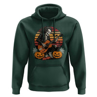 Halloween Rock Hoodie Skeleton Playing Guitar Rock And Roll - Wonder Print Shop
