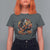 Halloween Rock T Shirt For Women Skeleton Playing Guitar Rock And Roll - Wonder Print Shop