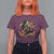 Halloween Rock T Shirt For Women Skeleton Playing Guitar Rock And Roll - Wonder Print Shop