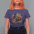 Halloween Rock T Shirt For Women Skeleton Playing Guitar Rock And Roll - Wonder Print Shop