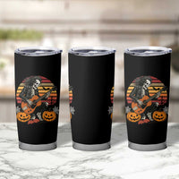 Halloween Rock Tumbler Cup Skeleton Playing Guitar Rock And Roll