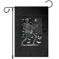 Halloween Rock And Roll Garden Flag Skeleton Playing Guitar - Wonder Print Shop
