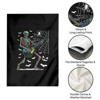 Halloween Rock And Roll Garden Flag Skeleton Playing Guitar - Wonder Print Shop