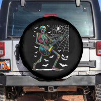 Halloween Rock And Roll Spare Tire Cover Skeleton Playing Guitar - Wonder Print Shop