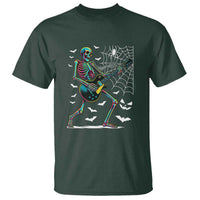 Halloween Rock And Roll T Shirt Skeleton Playing Guitar - Wonder Print Shop