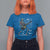 Halloween Rock And Roll T Shirt For Women Skeleton Playing Guitar - Wonder Print Shop
