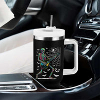 Halloween Rock And Roll Tumbler With Handle Skeleton Playing Guitar