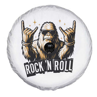 Funny Bigfoot Rock N Roll Spare Tire Cover Music Lover Sasquatch - Wonder Print Shop
