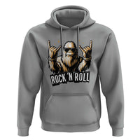 Funny Bigfoot Rock N Roll Hoodie Music Lover Sasquatch - Wonder Print Shop