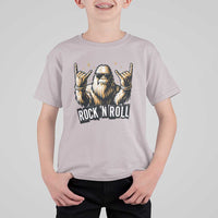 Funny Bigfoot Rock N Roll T Shirt For Kid Music Lover Sasquatch - Wonder Print Shop