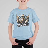 Funny Bigfoot Rock N Roll T Shirt For Kid Music Lover Sasquatch - Wonder Print Shop