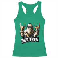 Funny Bigfoot Rock N Roll Racerback Tank Top Music Lover Sasquatch - Wonder Print Shop