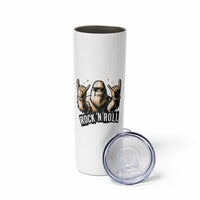 Funny Bigfoot Rock N Roll Skinny Tumbler Music Lover Sasquatch