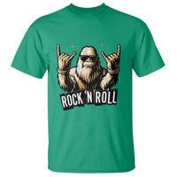 Funny Bigfoot Rock N Roll T Shirt Music Lover Sasquatch - Wonder Print Shop