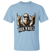 Funny Bigfoot Rock N Roll T Shirt Music Lover Sasquatch - Wonder Print Shop