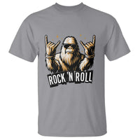 Funny Bigfoot Rock N Roll T Shirt Music Lover Sasquatch - Wonder Print Shop