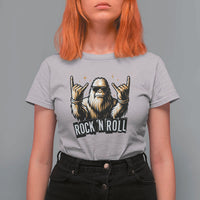 Funny Bigfoot Rock N Roll T Shirt For Women Music Lover Sasquatch - Wonder Print Shop