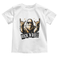 Funny Bigfoot Rock N Roll Toddler T Shirt Music Lover Sasquatch - Wonder Print Shop