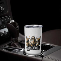 Funny Bigfoot Rock N Roll Tumbler Cup Music Lover Sasquatch