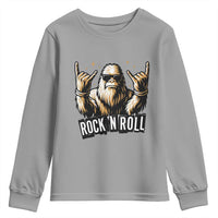 Funny Bigfoot Rock N Roll Youth Sweatshirt Music Lover Sasquatch - Wonder Print Shop