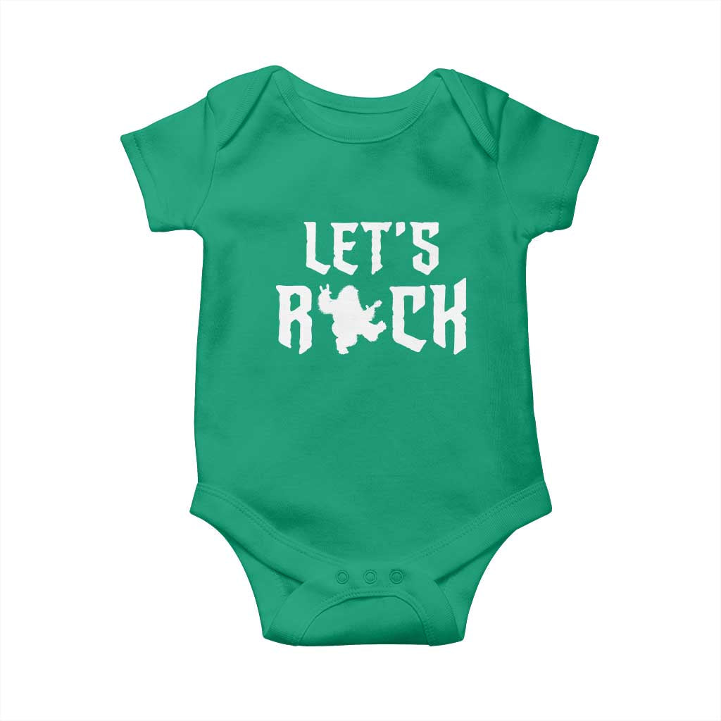 Bigfoot Rock N Roll Baby Onesie Funny Lets Rock Music Lover - Wonder Print Shop