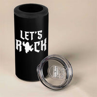 Bigfoot Rock N Roll 4 in 1 Can Cooler Tumbler Funny Lets Rock Music Lover