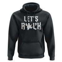 Bigfoot Rock N Roll Hoodie Funny Lets Rock Music Lover - Wonder Print Shop