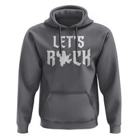 Bigfoot Rock N Roll Hoodie Funny Lets Rock Music Lover - Wonder Print Shop