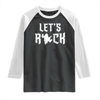 Bigfoot Rock N Roll Raglan Shirt Funny Lets Rock Music Lover - Wonder Print Shop