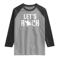 Bigfoot Rock N Roll Raglan Shirt Funny Lets Rock Music Lover - Wonder Print Shop