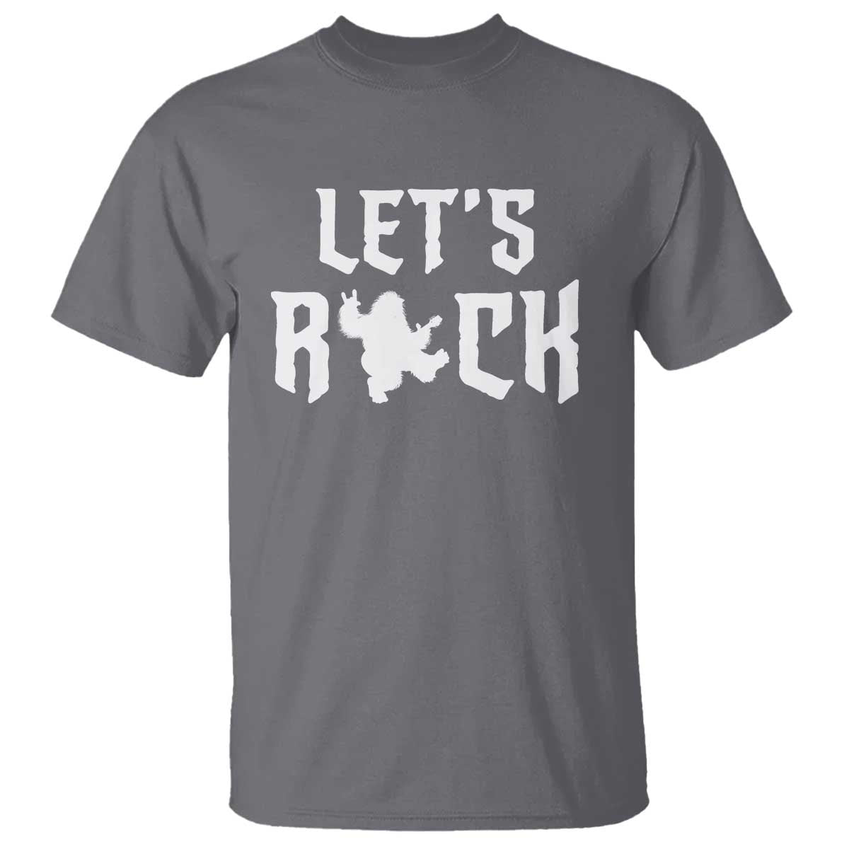 Bigfoot Rock N Roll T Shirt Funny Lets Rock Music Lover - Wonder Print Shop